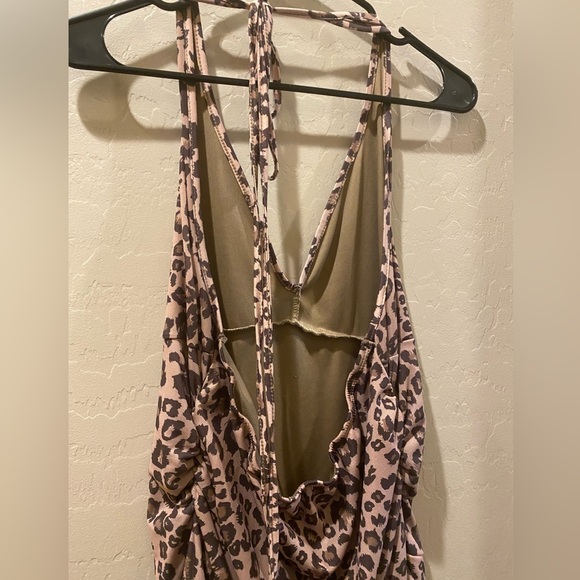 Leopard Print Halter Dress - Picture 5 of 6